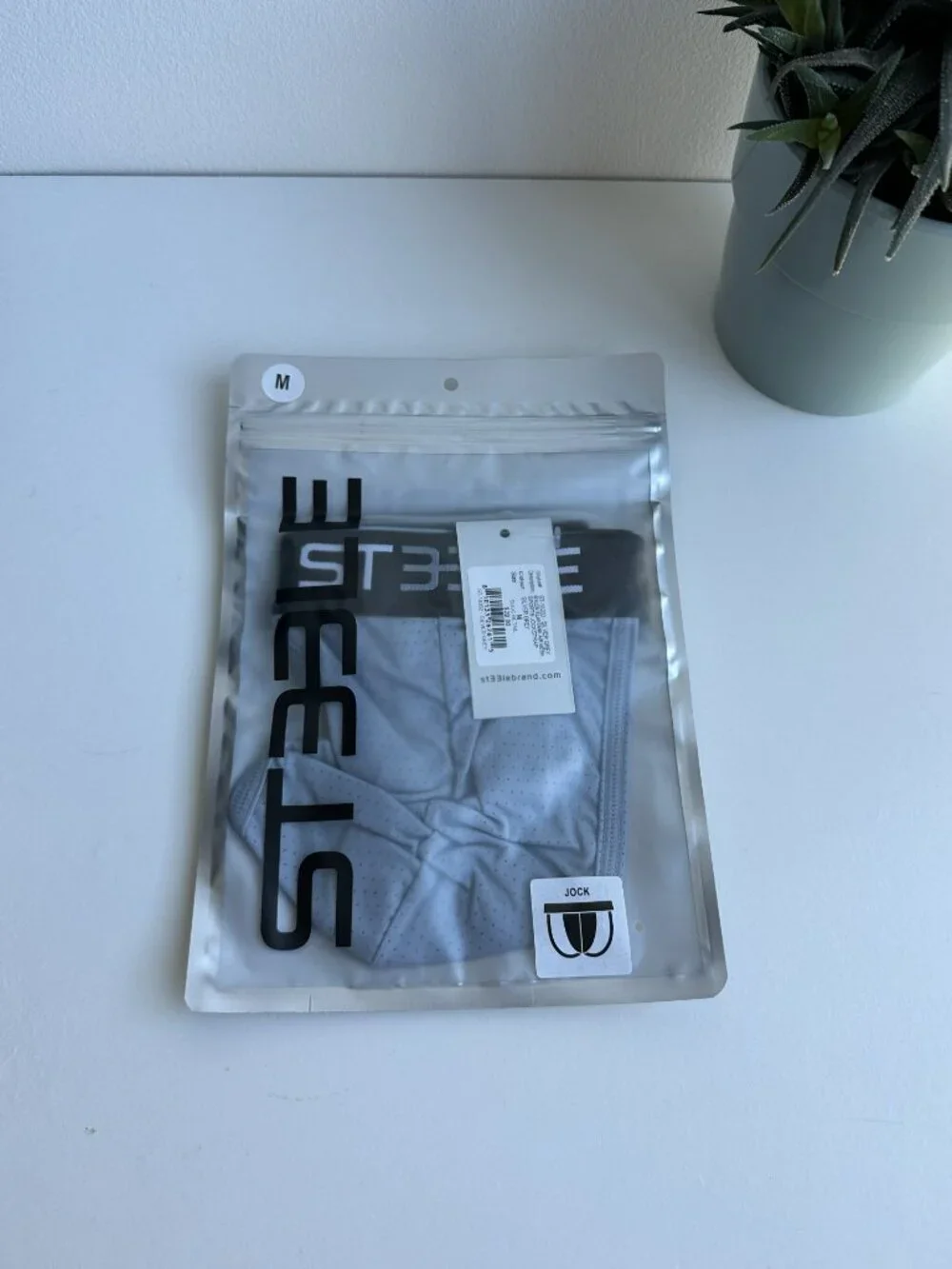 ST33LE - Low Rise Jockstrap - Silver Gray (M)